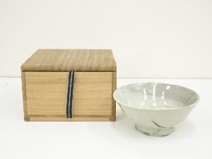 古物　李朝　白磁碗（保護箱）